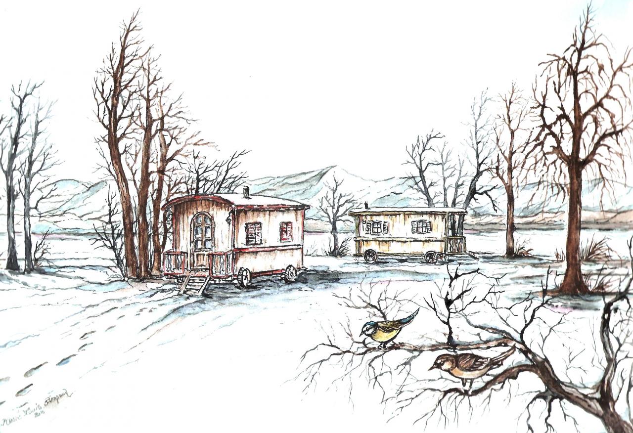Aquarelle Roulottes