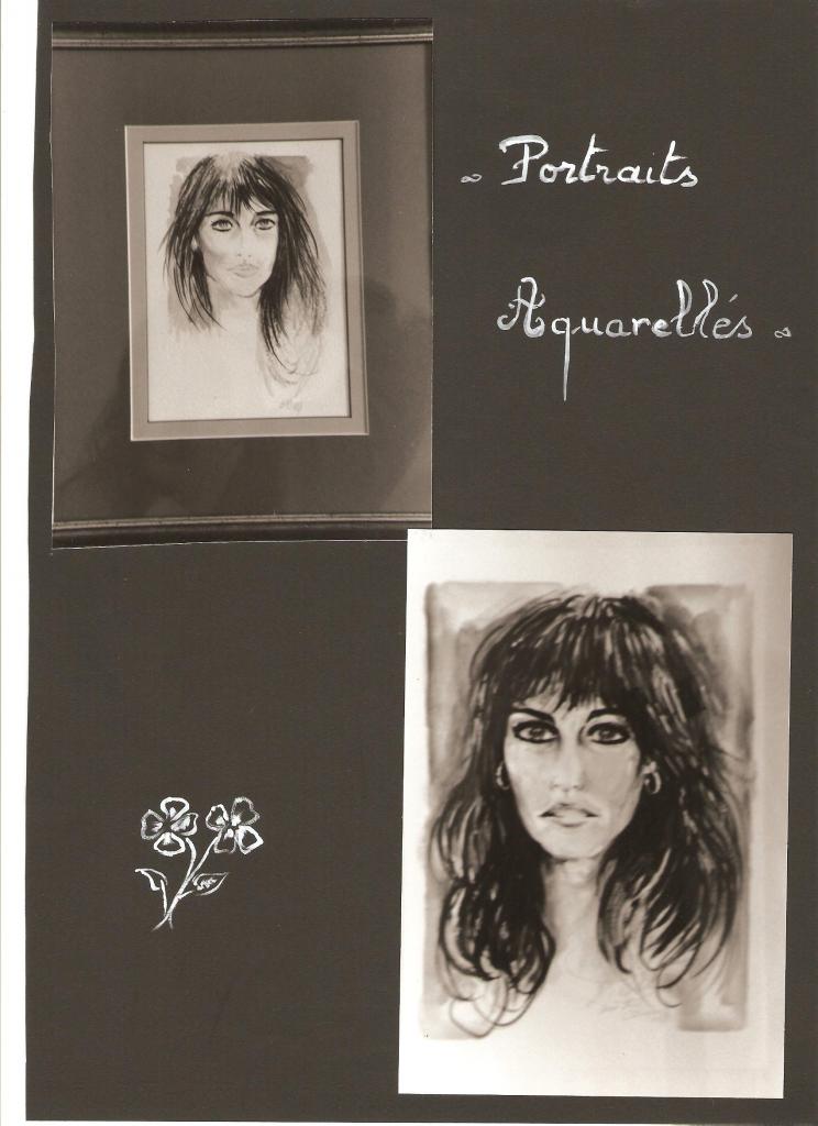 Portraits à l'aquarelle