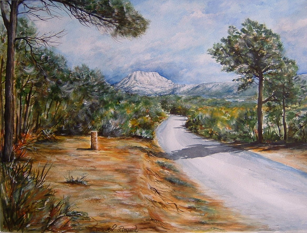 Stèle de Cézanne Aix 