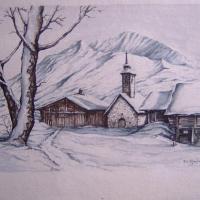Eglise dans la neige
