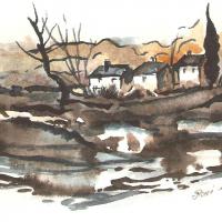 Aquarelle miniature E