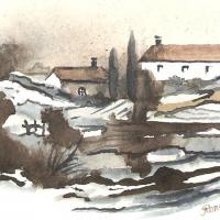 Aquarelle miniature F